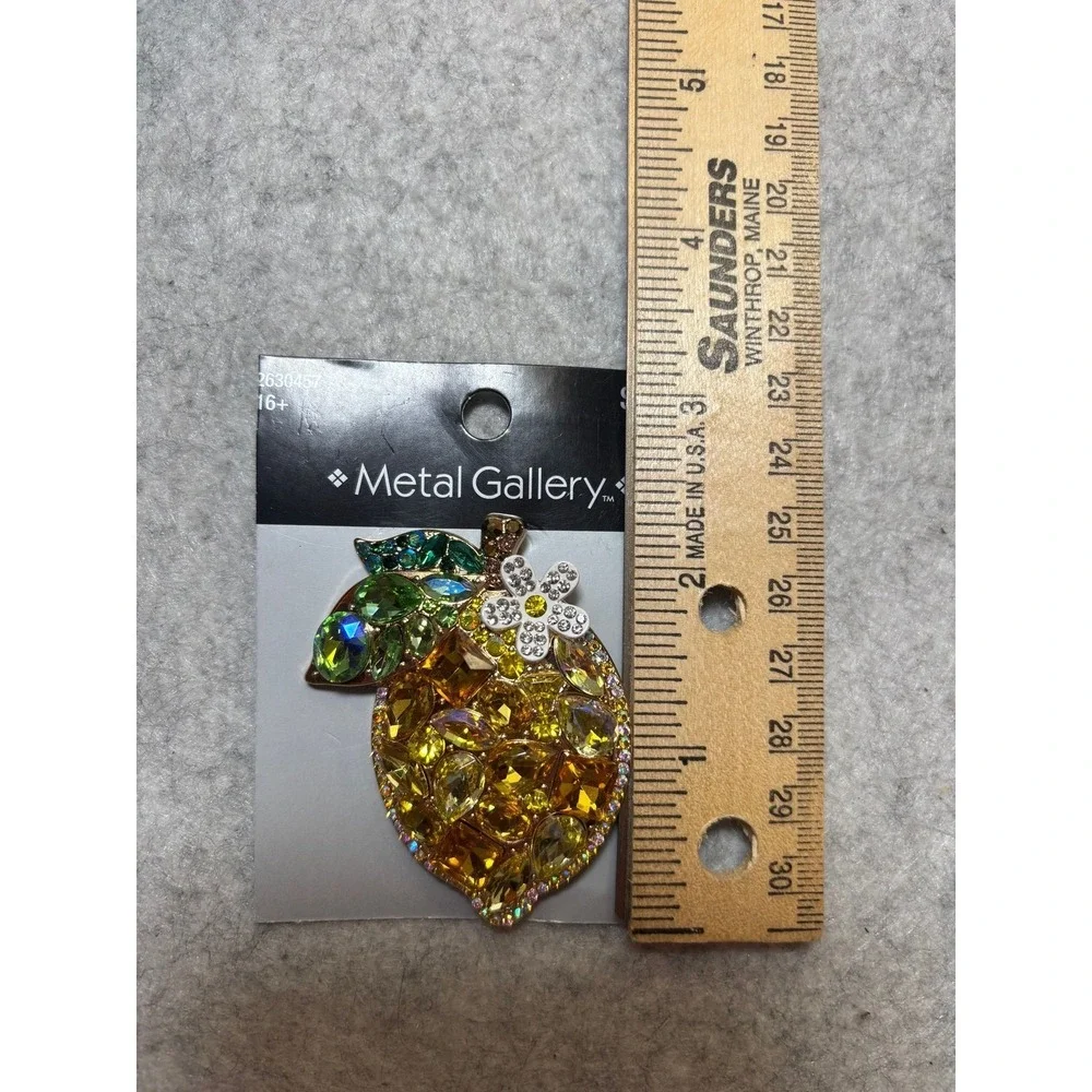 #41. Metal Gallery Lemon Brooch
